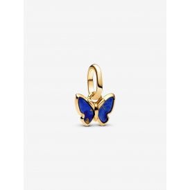 Pandora Gold Blue Butterfly Mini Dangle Charms 763825C01