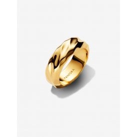 Pandora Rippled Wide Band Ring 163886C00-54