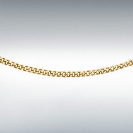 Ibb 9ct Yellow Gold Diamond Cut Curb Chain 1.13.0055