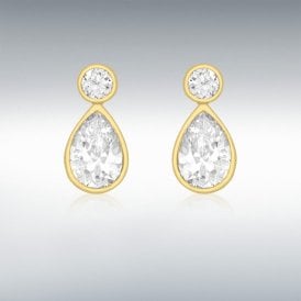 Ibb 9ct Yellow Gold Round Stud Earrings 1.58.8189