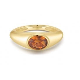 Ania Haie Gold Sculptural Gemstone Maillard Ring R066-02G