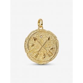 Pandora Crossing Arrows Oversized Medallion Charm 764084C01