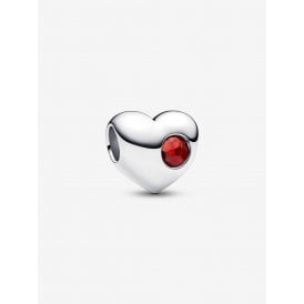 Pandora Engravable January Birthstone Heart Charm 794161C01