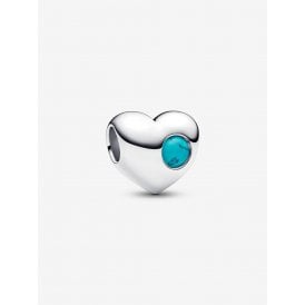 Pandora Engravable December Birthstone Heart Charm 794161C12