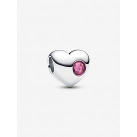 Pandora Engravable October Birthstone Heart Charm 794161C10