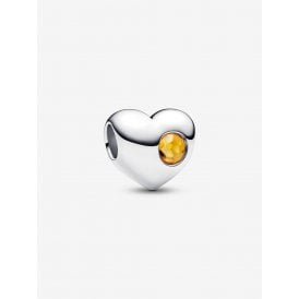 Pandora Engravable November Birthstone Heart Charm 794161C11