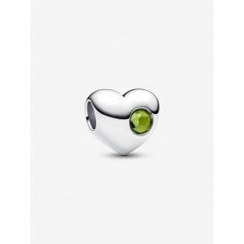 Pandora Engravable August Birthstone Heart Charm 794161C08