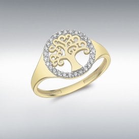 Ibb 9ct Yellow Gold Tree of Life Ring 1.84.9749