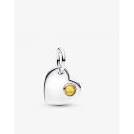 Pandora Engravable Heart November Dangle Charm 794295C11