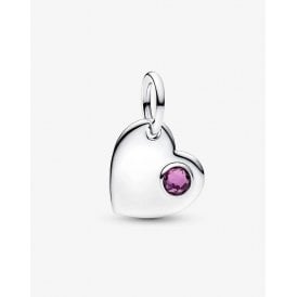 Pandora Engravable Heart February Dangle Charm 794295C02
