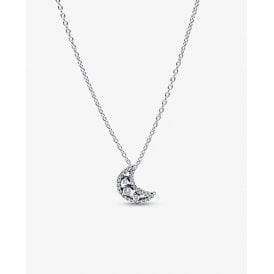 Pandora Crescent Moon Pendant Necklace 394259C01-50