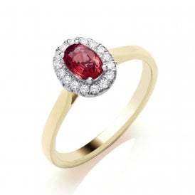 Andre Mich Ruby Oval Cut Ring R4353-64R Y 9