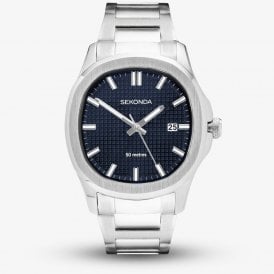Sekonda Octaire Stainless Steel Blue Dial Watch 30275