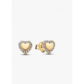 Pandora Heart Halo Stud Earrings 264363C01