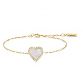 Ania Haie Silver Shell Pearl Station Bracelet B071-05G