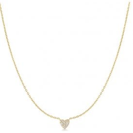 Ania Haie Gold Pavé Heart Necklace N074-01G