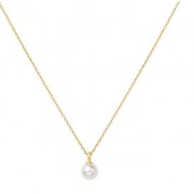 Ania Haie Gold Shell Pearl Drop Pendant Necklace N065-01G