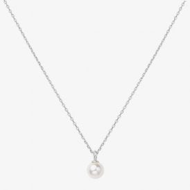 Ania Haie Silver Shell Pearl Drop Pendant Necklace N065-01H