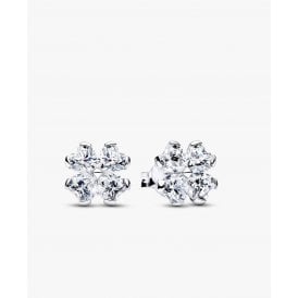 Pandora Sparkling Lucky Clover Stud Earrings 294500C01