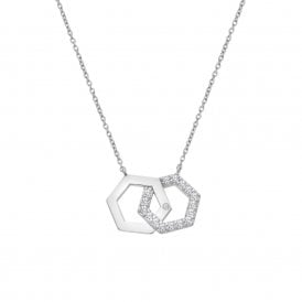 Hot Diamonds Hexagon Necklace DN230