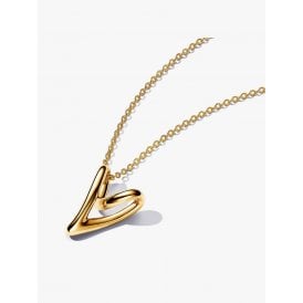 Organically Shaped Heart Pendant Necklace 363272C00