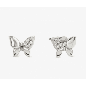 The Nomination Petit Sparkle Silv Butterfly Earrings 242304 040