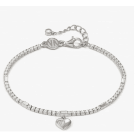 Nomination Petit Sparkle Silver Heart Tennis Bracelet 242302 004
