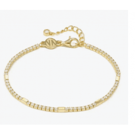 Nomination Petit Sparkle Gold Tennis Bracelet 242301 012