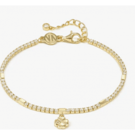 Nomination Petit Sparkle Gold Clover Tennis Bracelet 242302 003