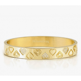 Nomination Medium Wide Hearts Pretty Bangle 029541 006
