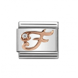 Nomination Letter F With CZ Composable Charm 430310/06