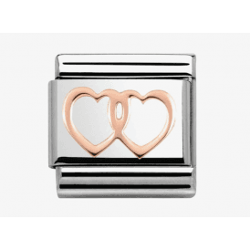 Nomination Double Open Hearts Composable Charm 430104/08