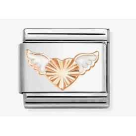 Nomination Heart & Angel Wings Composable Charm 430202/46