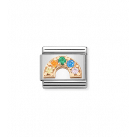 Nomination Coloured CZ Rainbow Composable Charm 430302/32
