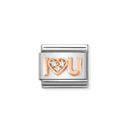 Nomination CZ I Heart U Composable Charm 430305/36