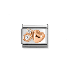 Nomination Heart With CZ Composable Charm 430305/51