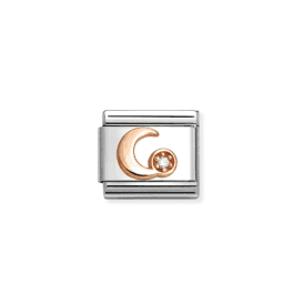 Nomination Family Crescent Moon CZ Composable Charm 430305/45