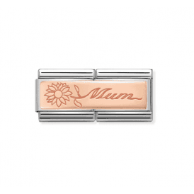 Nomination Classic Rose Gold Mum Flower Double Charm 430710/18