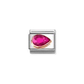 Nomination Classic Rose Gold Red Right Drop Charm 430606/005