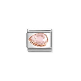 Nomination Classic Rose Gold Pink Left Drop Charm 430605/003