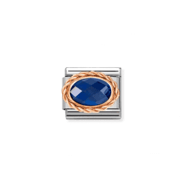 Nomination Classic Rose Gold Blue Charm 430603/007
