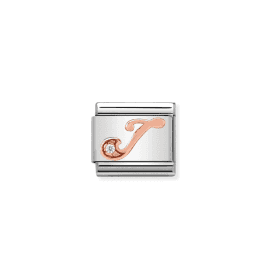Nomination Classic Rose Gold Letter J Charm 430310/10