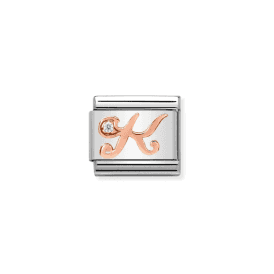 Nomination Classic Rose Gold Letter K Charm 430310/11