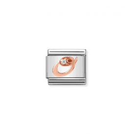 Nomination Classic Rose Gold Letter O Charm 430310/15
