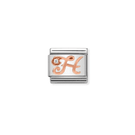 Nomination Classic Letter H With Zirconia Charm 430310/08