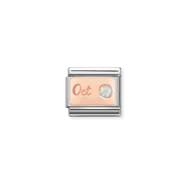 Nomination Classic Rose October Birthstone Charm 430508/10