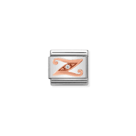 Nomination Classic Rose Gold Zirconia Letter Z Charm 430310/26