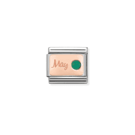 Nomination May Emerald Composable Charm 430508/05