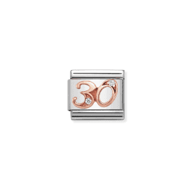 Nomination Number 30 With CZ Composable Charm 430315/30