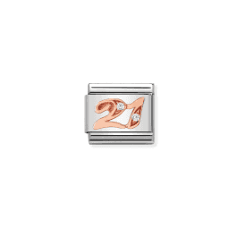 Nomination Classic Rose Gold Number 21 Charm 430315/21